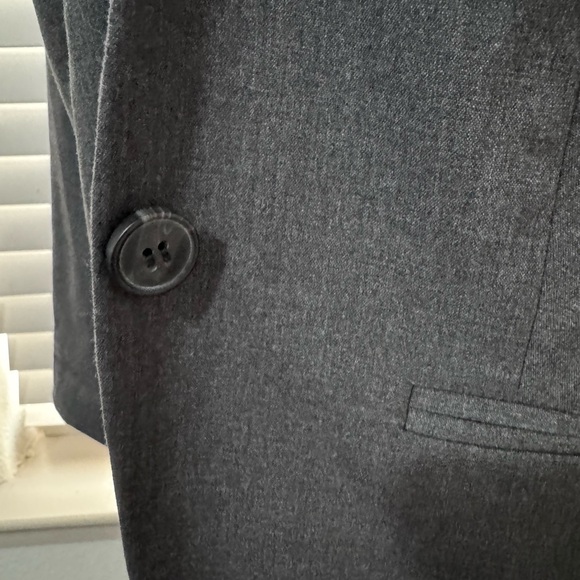 Kensie Charcoal Open Front Blazer - Picture 3 of 8